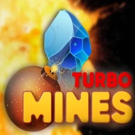 Turbo Mines logo – Casino Games by Turbo Games at Pokie Spins Casino